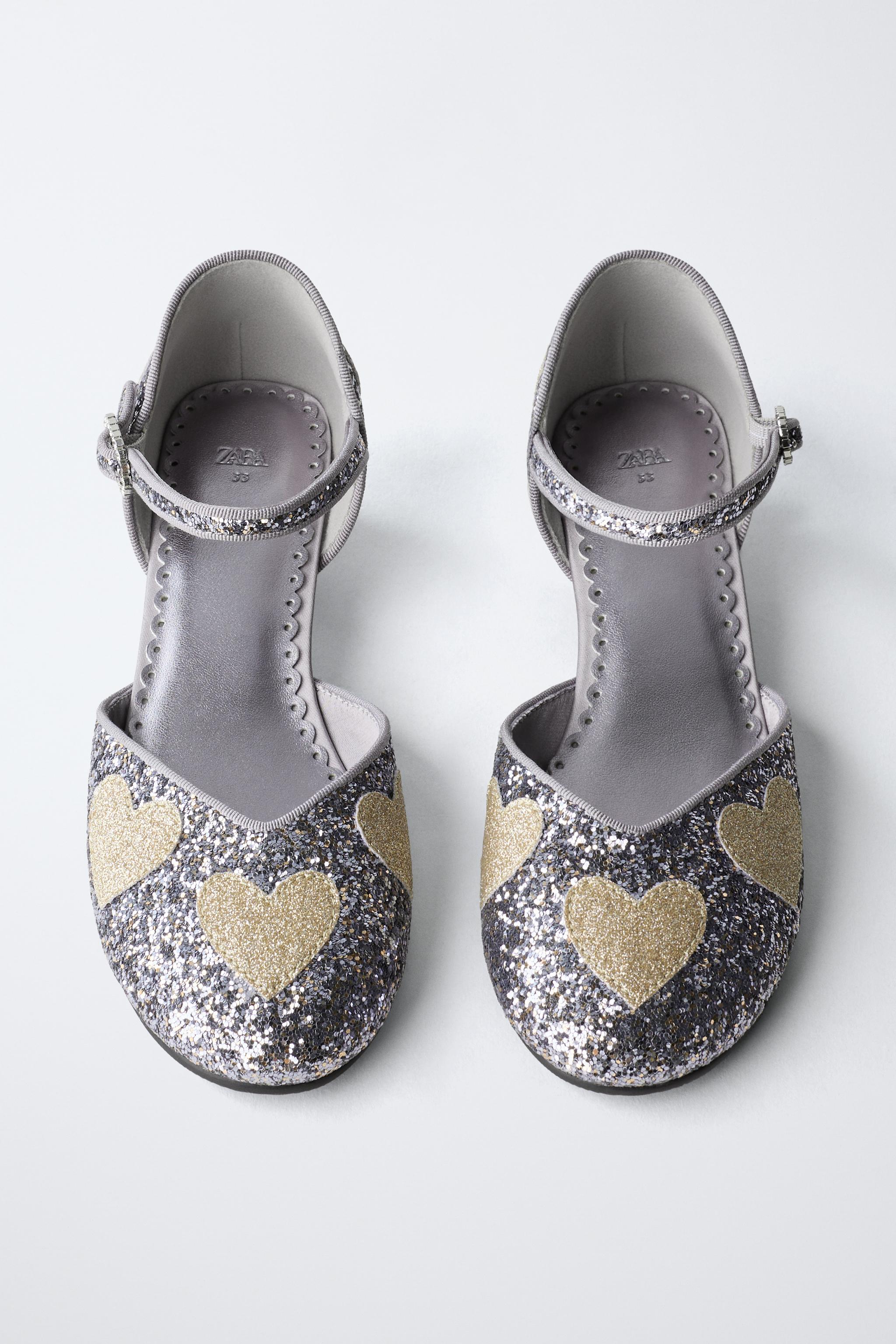 SPARKLY HEART HEELS